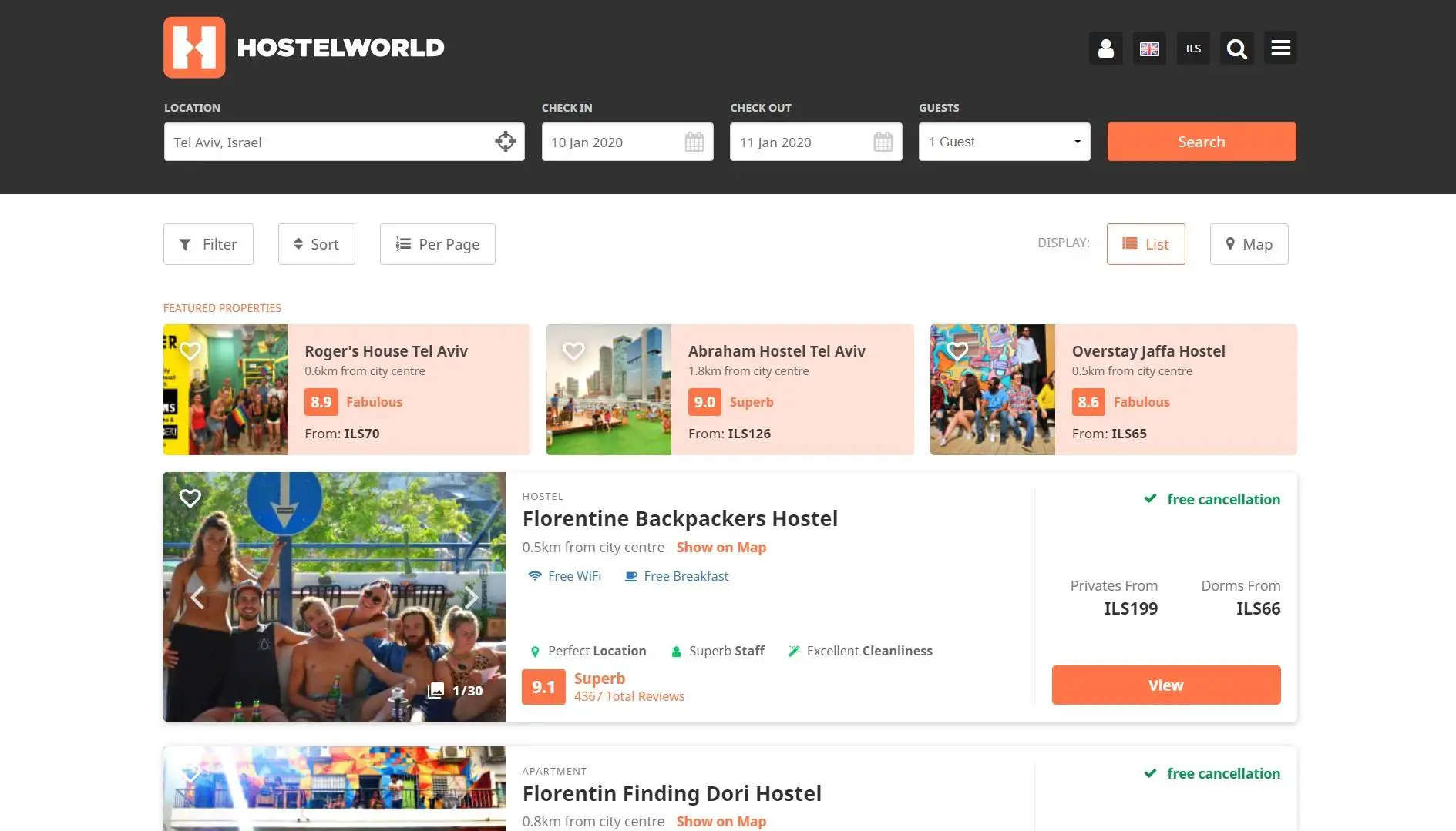 Best booking site for hostels - Hostelworld
