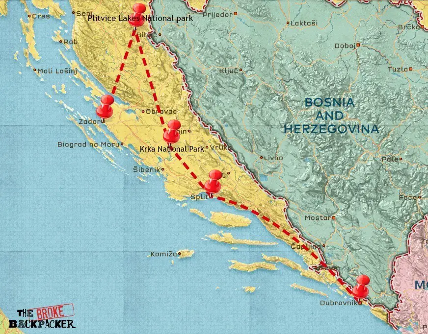 croatia 7 day itinerary