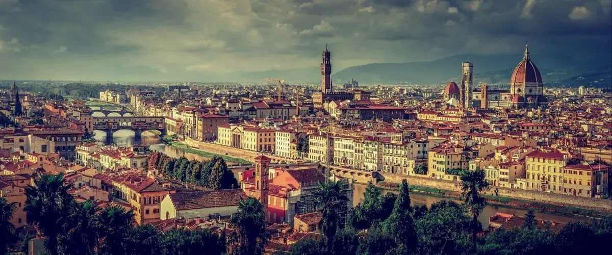 panorama of florence cityscape italy