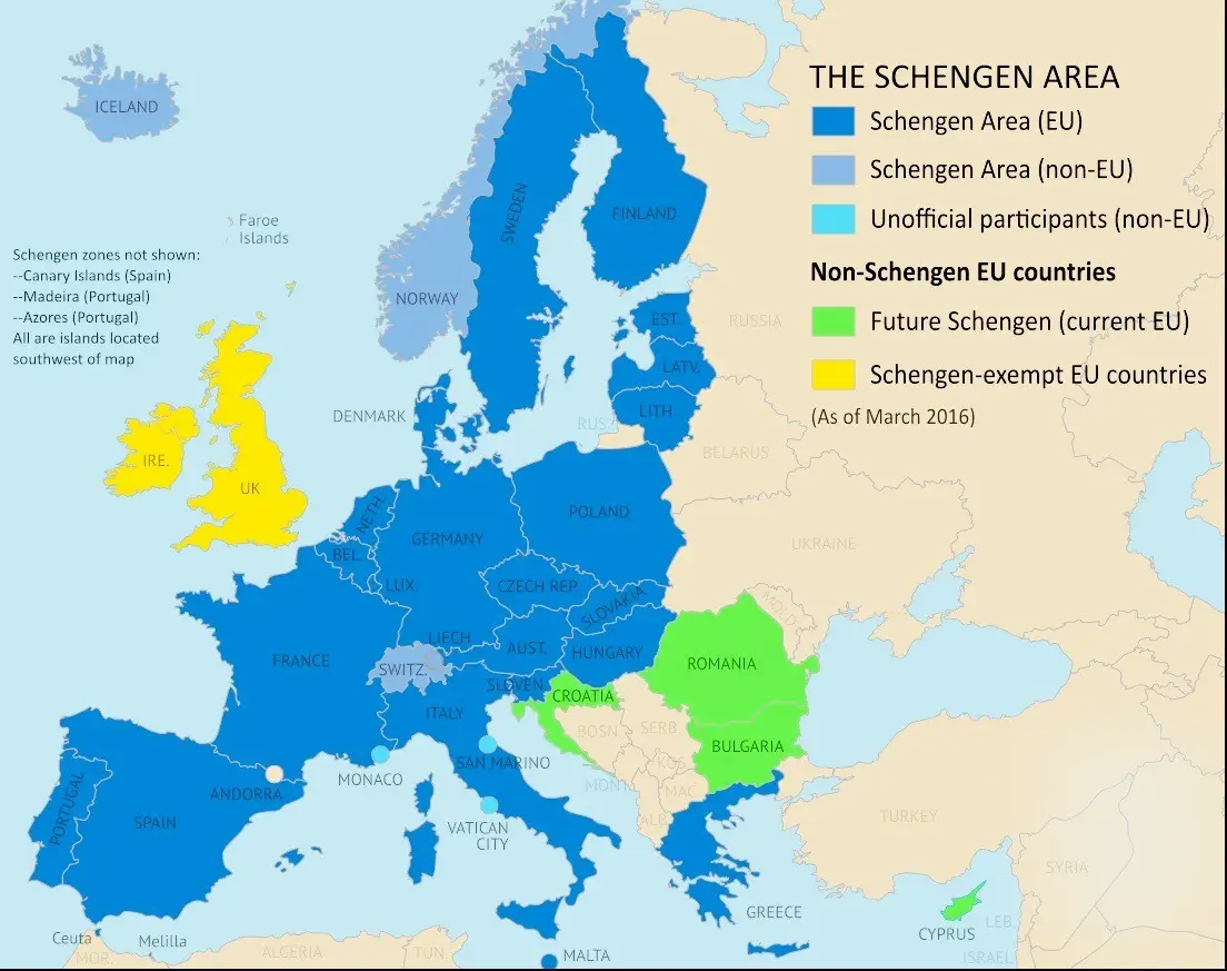 europe travel zone