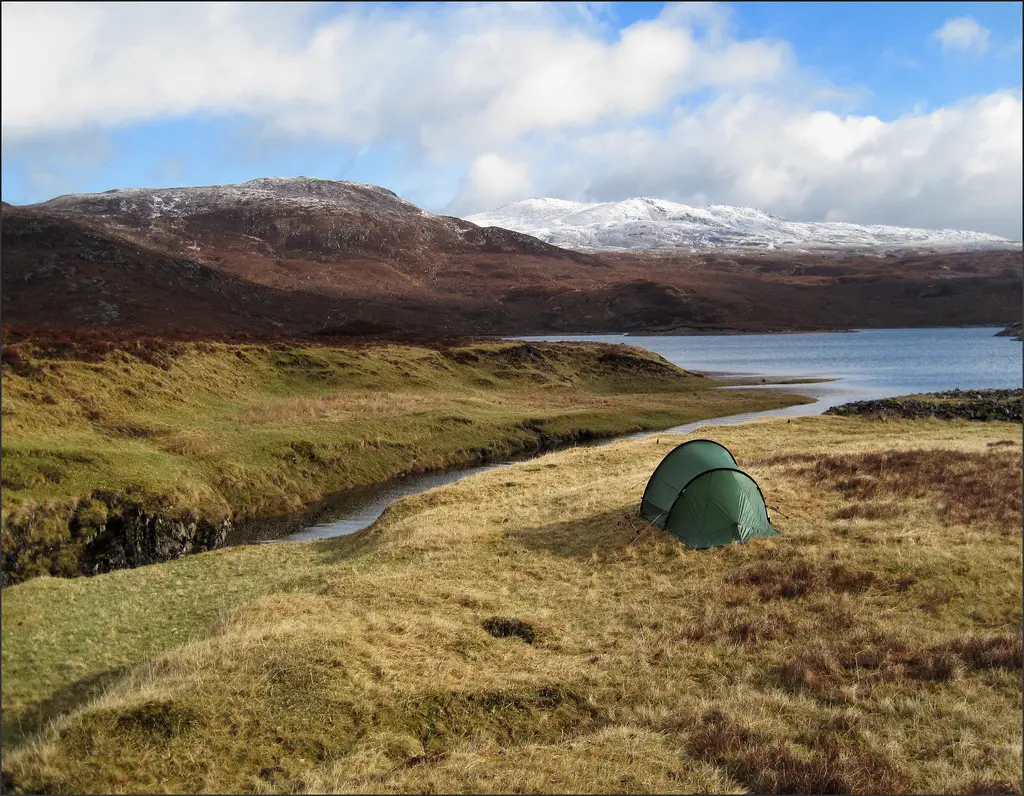 backpacking Scotland camping
