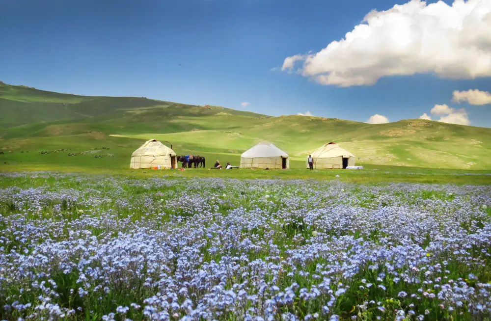 kyrgyzstan in summer