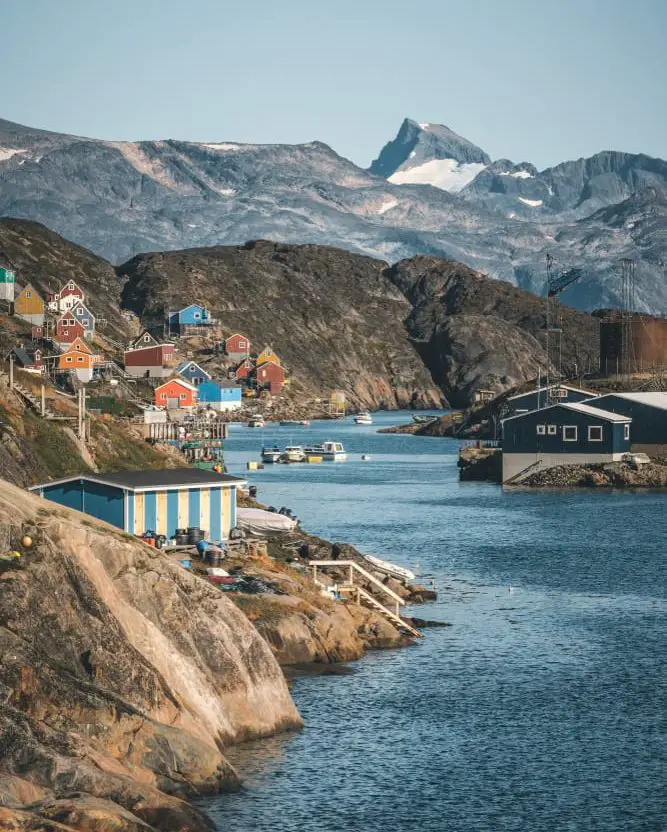 local village in greenland backpacking 
